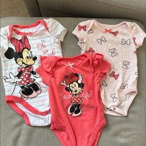 3-6M Minnie Mouse Disney Onesies